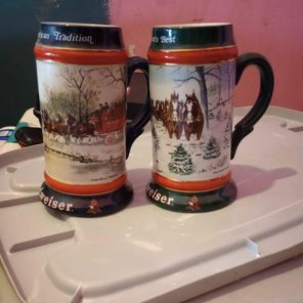 Collector Budweiser mugs